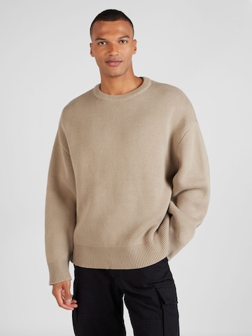 WEEKDAY Sweater 'Cypher' in Beige: front