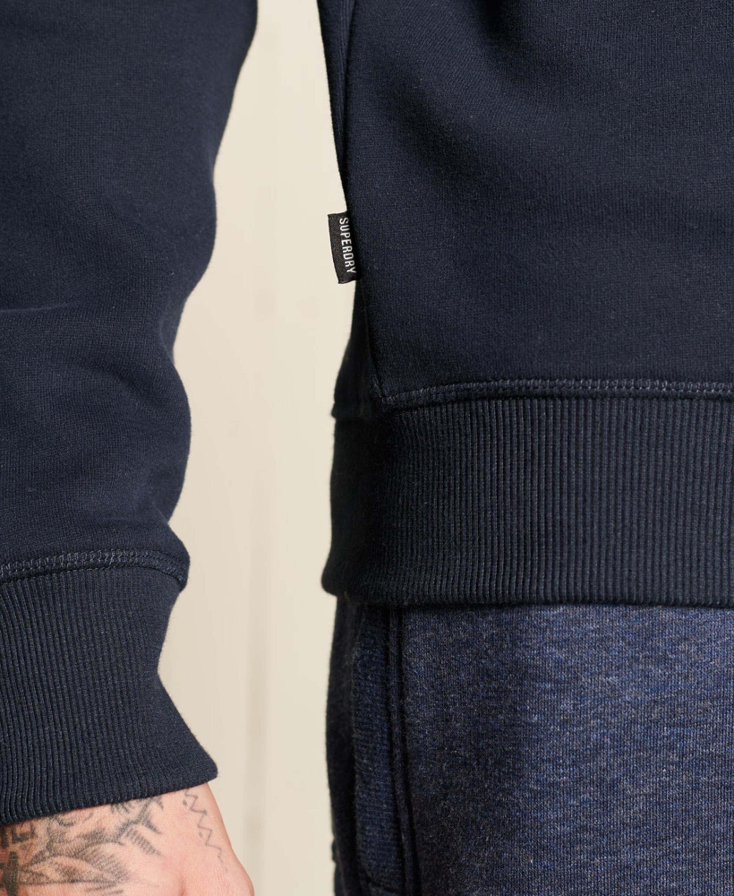 Männer Große Größen Superdry Sweatshirt in Marine - PF52530 Männer Große Größen Superdry Sweatshirt in Marine - PF52530
