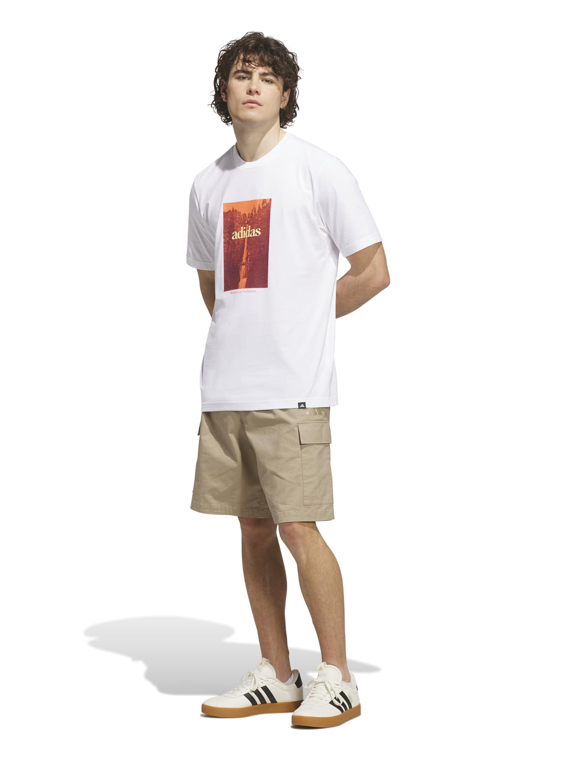 ADIDAS SPORTSWEAR - Camiseta funcional 'OUTSD FALLS' en blanco
