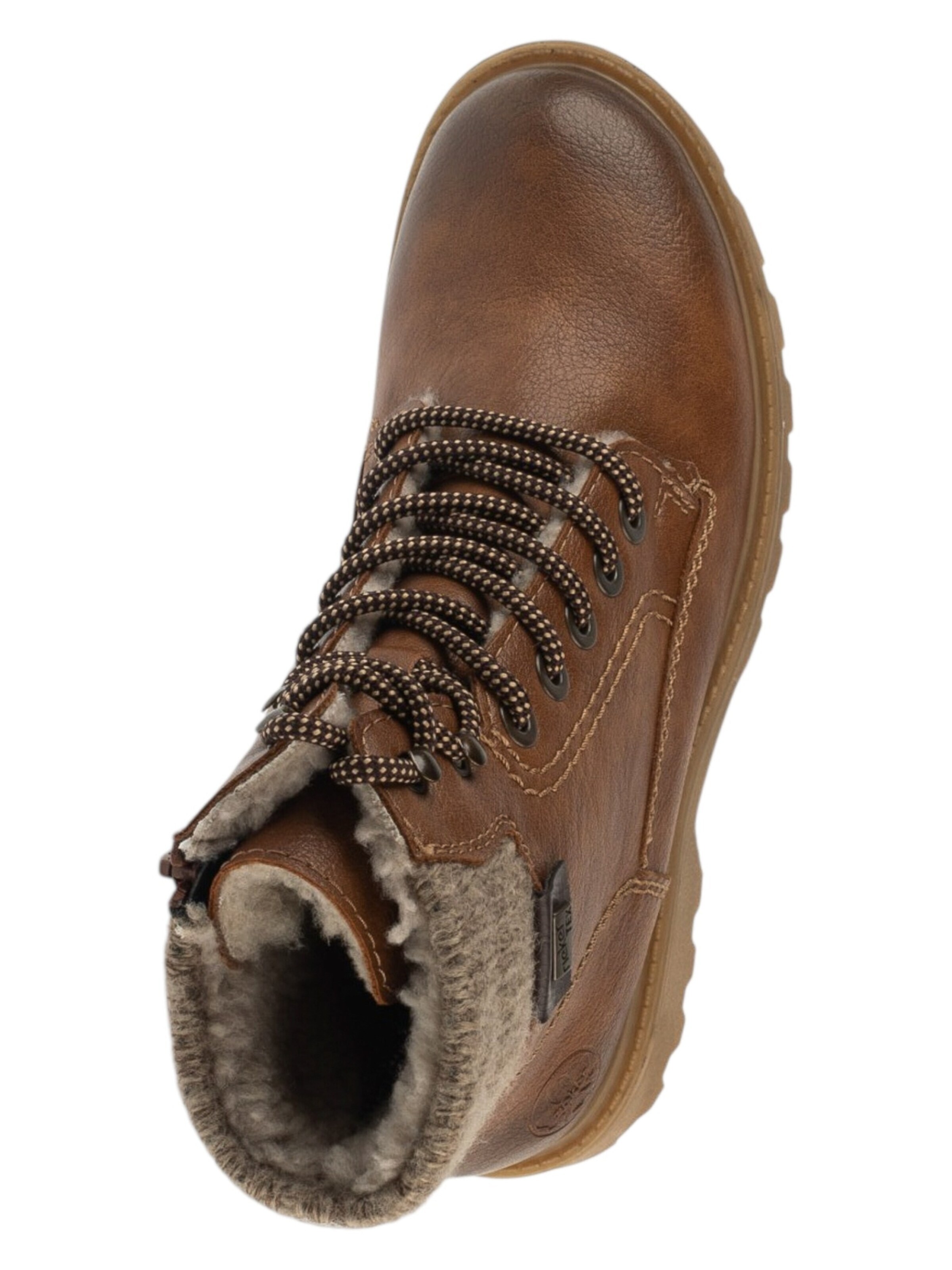 Bottes à lacets Rieker en marron