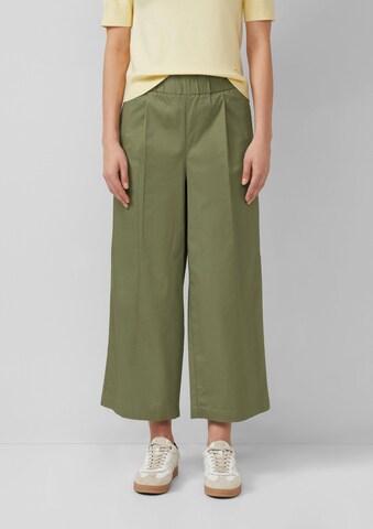 Wide Leg Pantalon s.Oliver en vert : devant