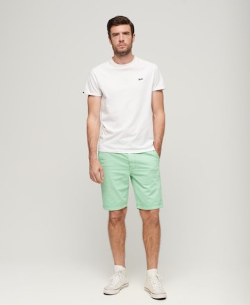 Superdry Slim fit Chino Pants 'Officer' in Green