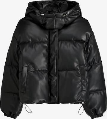 Veste mi-saison Bershka en noir : devant