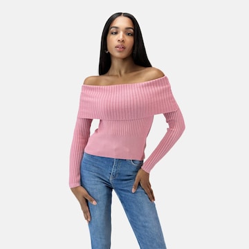 Elara Sweater in Pink: front