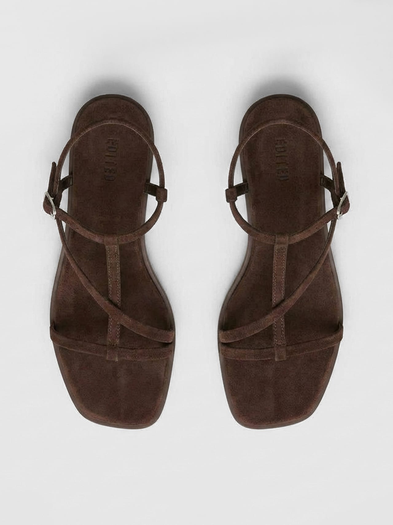 EDITED Nyt i Sandaler med rem 'Toyah' brun