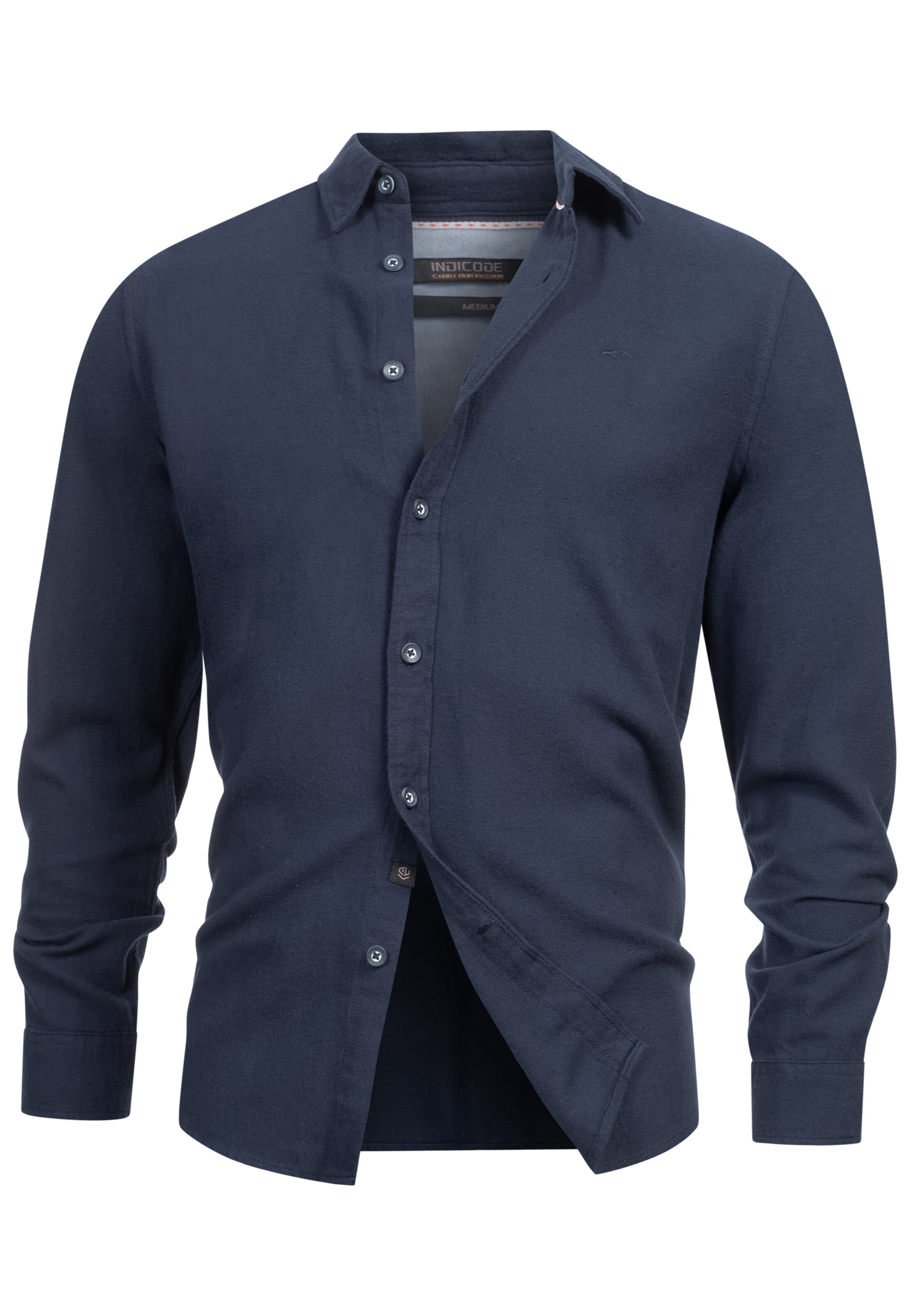 INDICODE JEANS Regular fit Button Up Shirt in Blue
