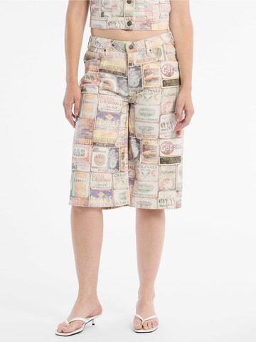 GUESS Wide Leg Shorts in Mischfarben: Vorderseite