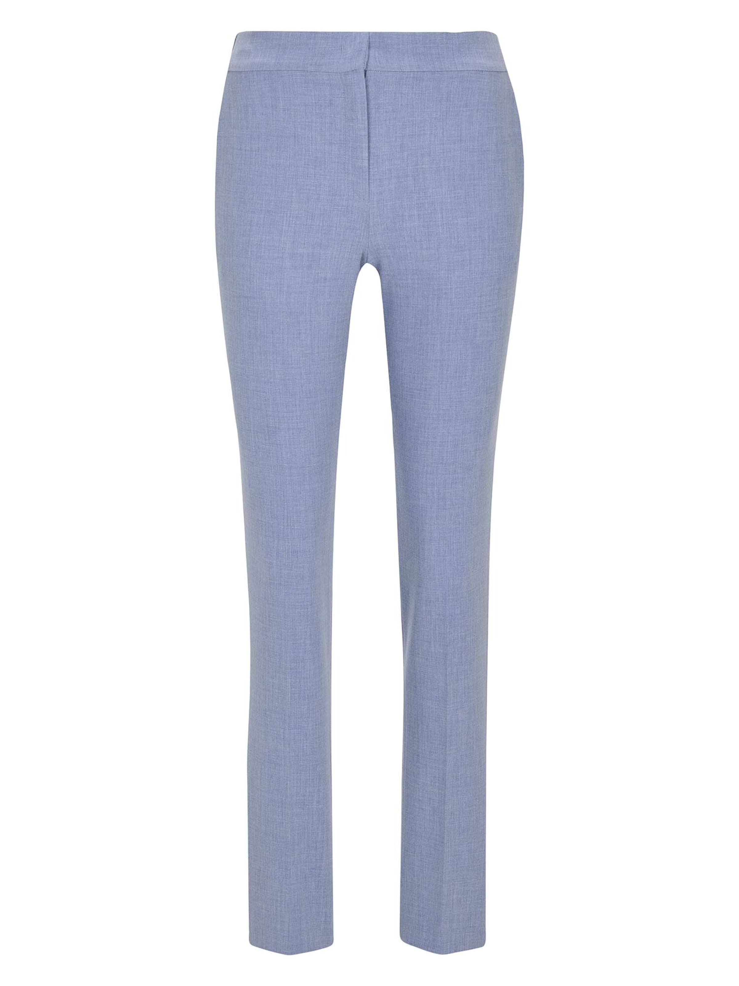 Effilé Pantalon à plis MADELEINE en bleu : devant