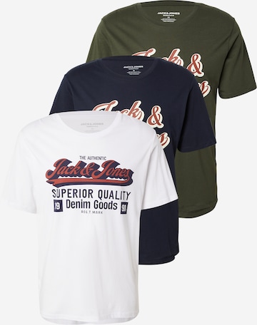 JACK & JONES Majica | modra barva: sprednja stran