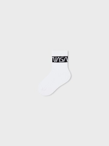 NAME IT Ponožky 'ROGER NASA' – bílá