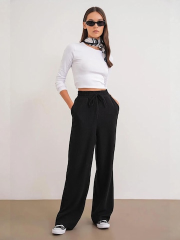 Wide Leg Pantalon MixRay en noir