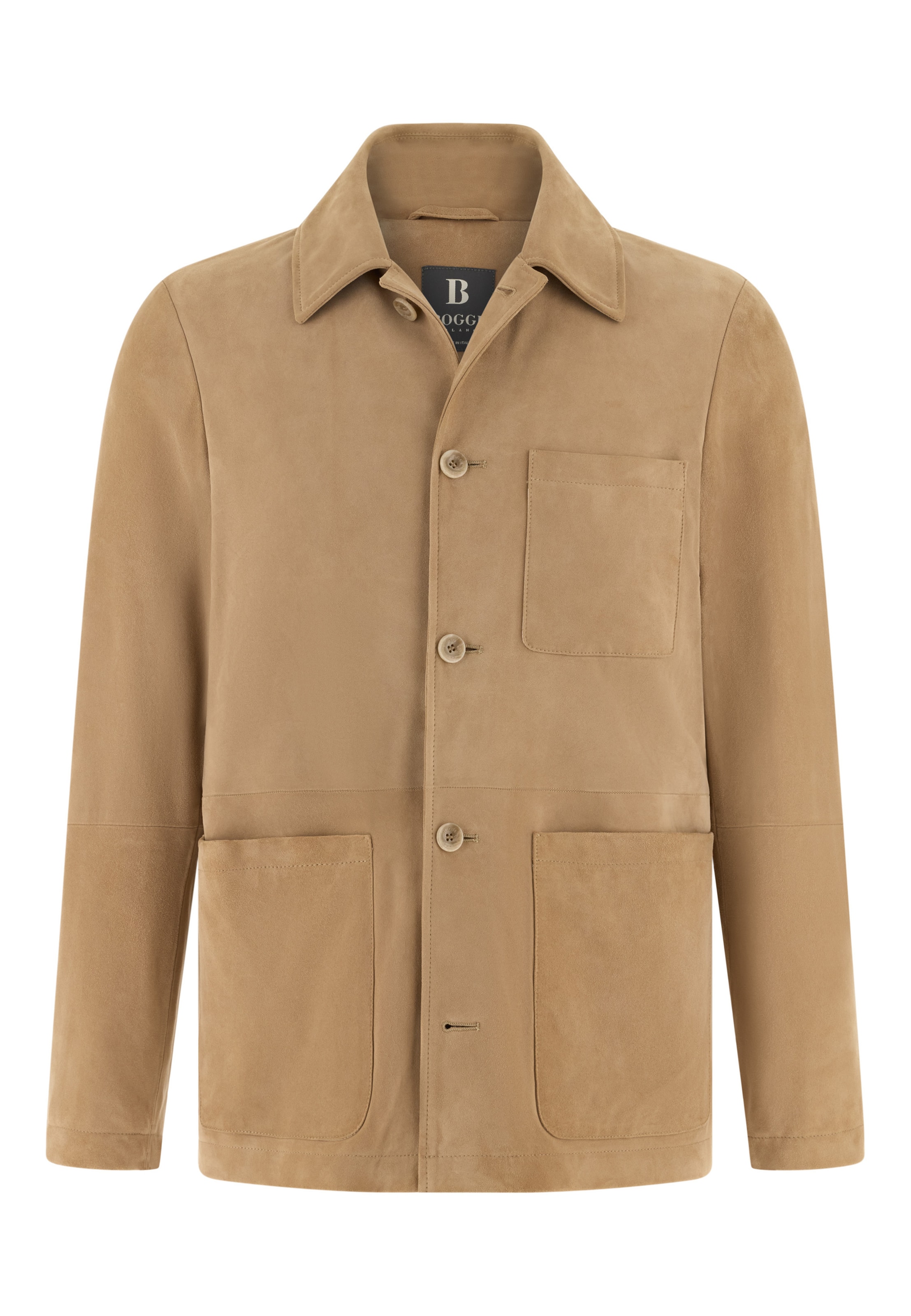 Veste mi-saison Boggi Milano en beige : devant