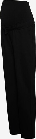 MAMALICIOUS Loose fit Trousers 'Lif' in Black: front