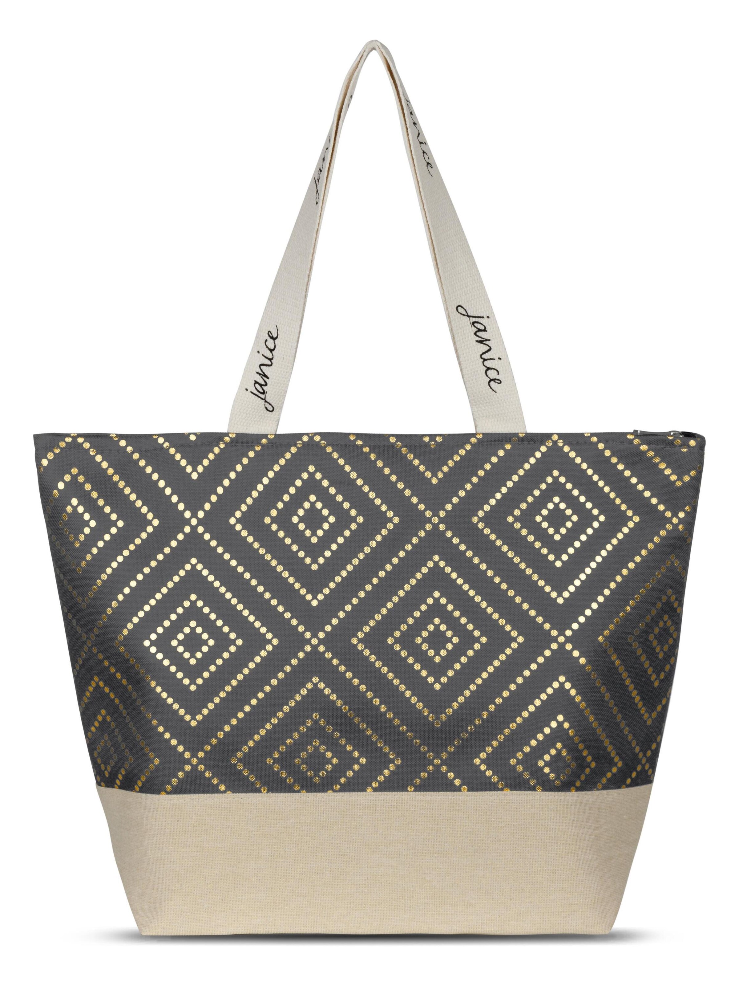 normani Tasche 'Nika' in Grau: Vorderseite