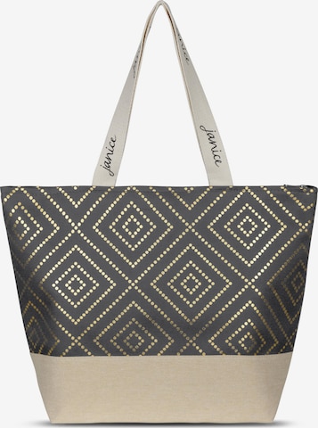 normani Beach Bag 'Nika' in Grey: front