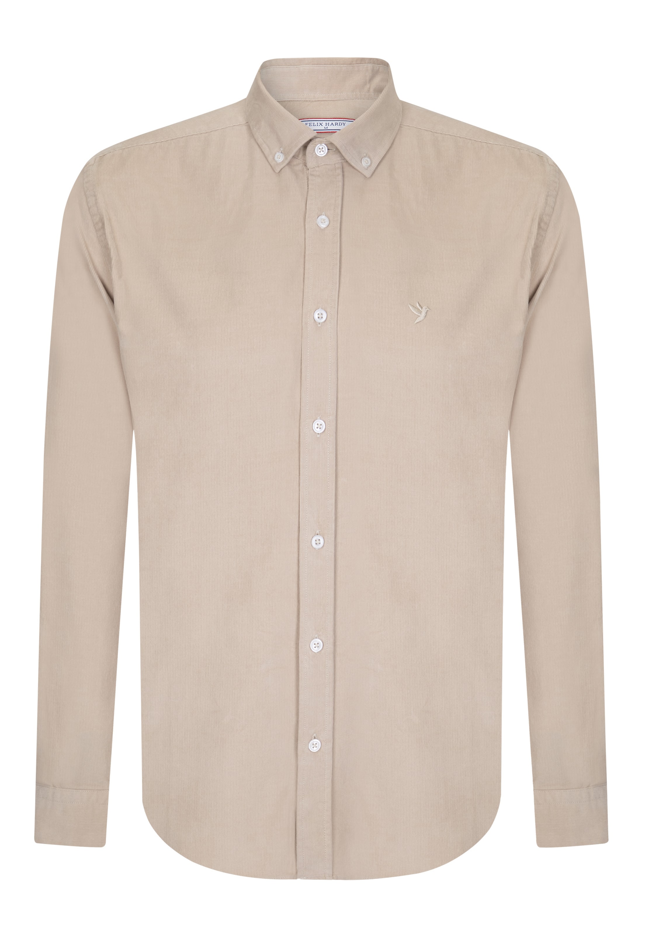 Felix Hardy Regular Fit Hemd in Beige: Vorderseite