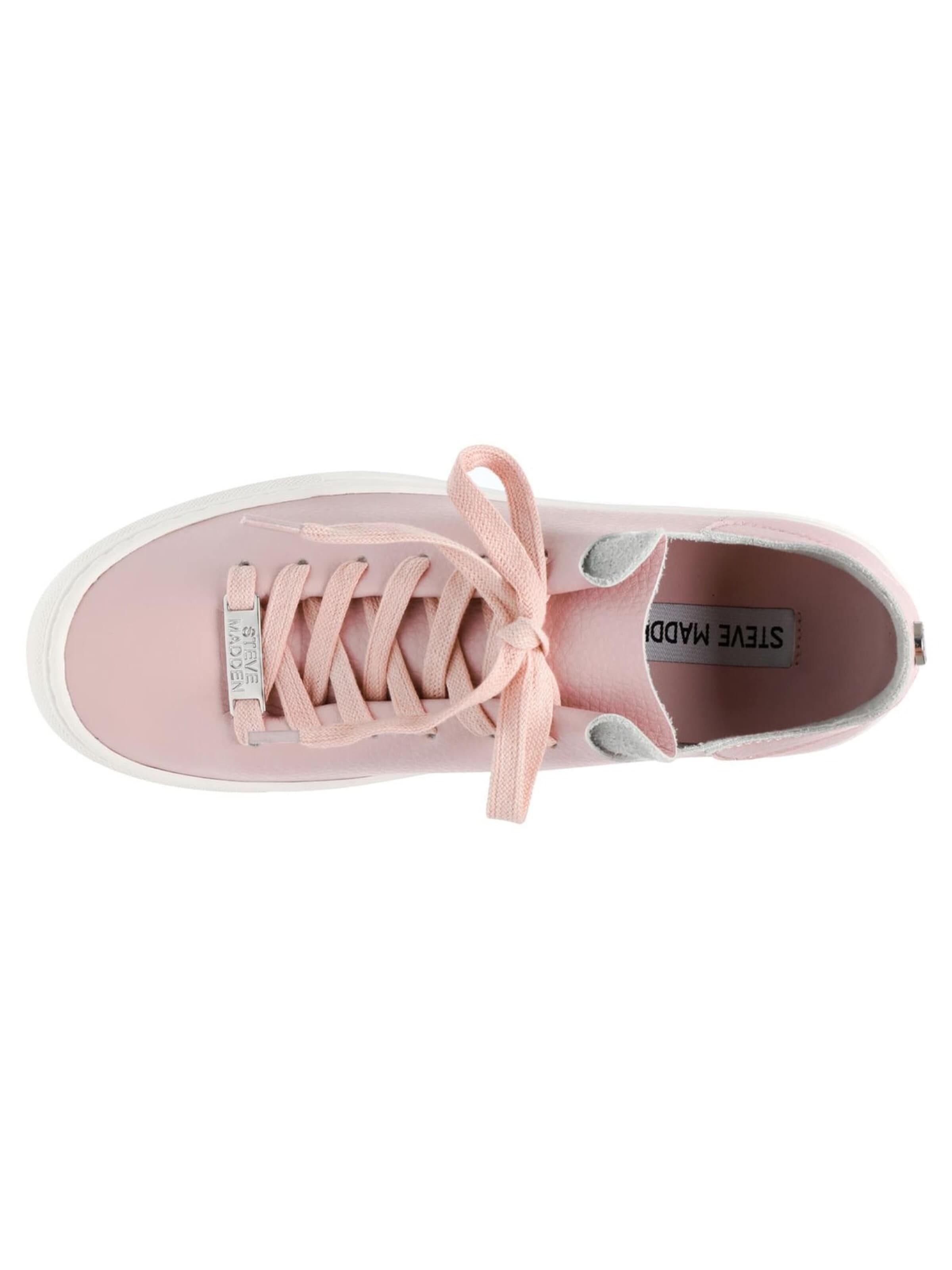 Chaussure de sport à lacets 'Womens Dorey-Sm Pink Lace-Up Low-Profile Shoes' STEVE MADDEN en rose