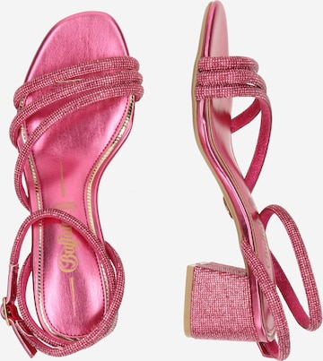 BUFFALO Sandały z rzemykami 'LILLY SPARK' w kolorze różowy
