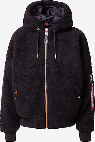 ALPHA INDUSTRIES Overgangsjakke i sort: forside