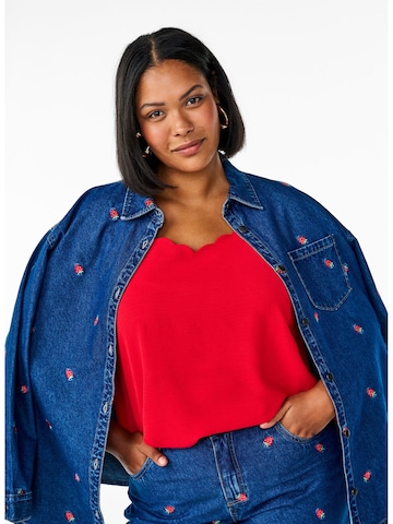 Zizzi Blouse 'Jeva' in Blauw