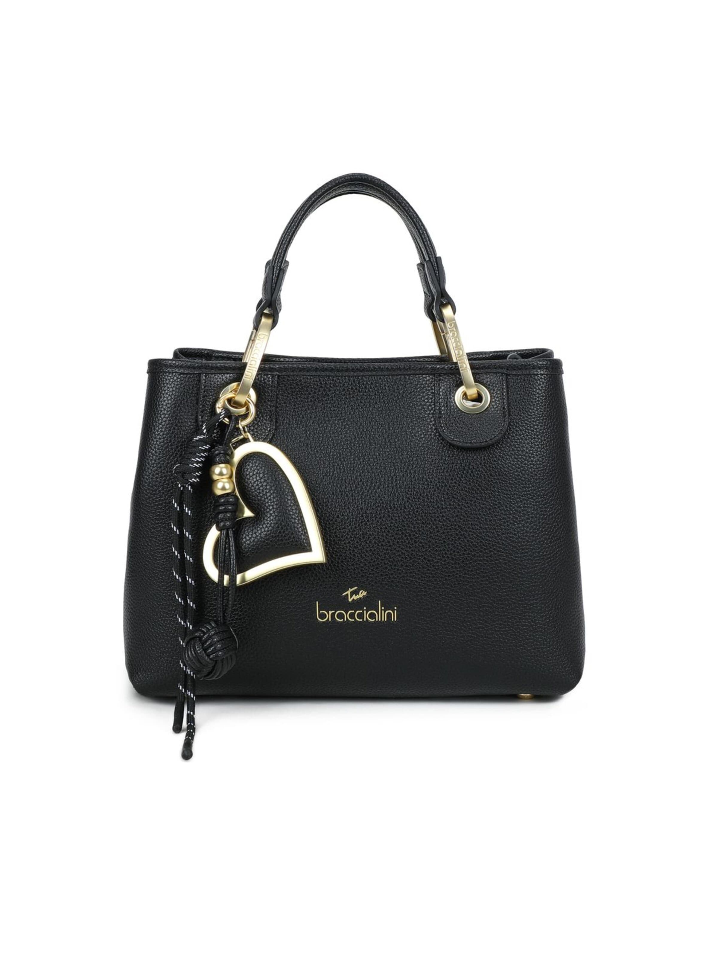 Borsa a mano 'Beth' di Braccialini in nero: frontale