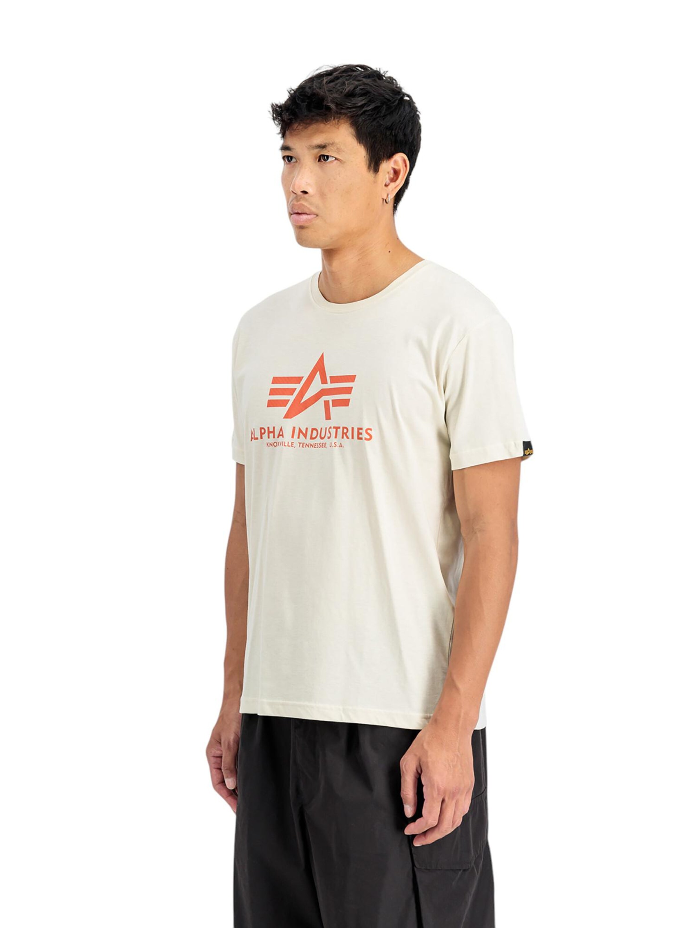 ALPHA INDUSTRIES Shirt 'Basic Carbon'‌‌‌‌‌‌‌‌‌ in Weiß