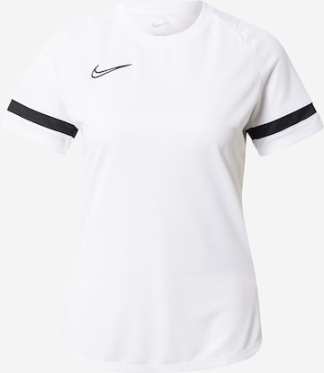 NIKE Functioneel shirt 'Academy 21' in Wit: voorkant