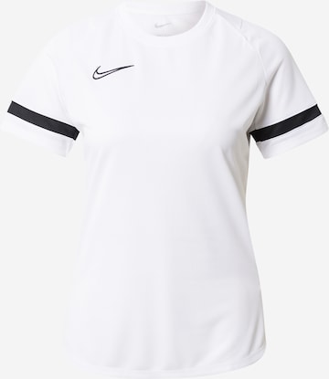 NIKE - Camiseta funcional en blanco: frente