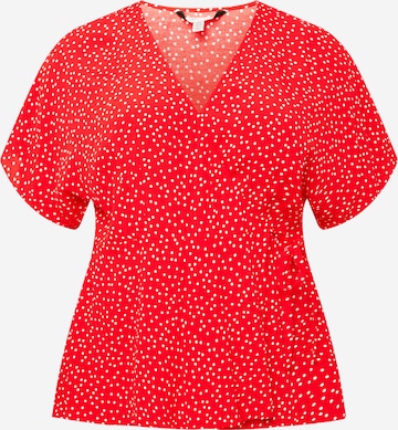 Forever New Curve Shirt in Red: front