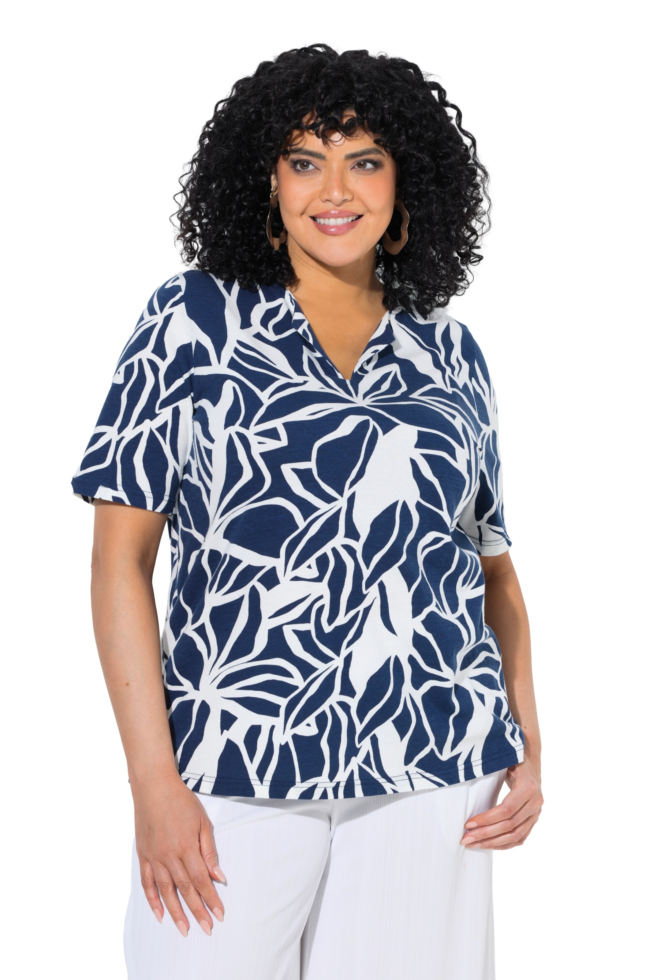 Ulla Popken Shirt in Blue: front