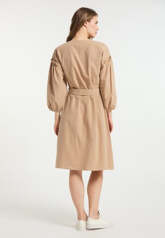 Usha Dress in Beige