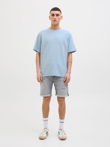 JACK & JONES Shirt 'JCOPACER STRUCTURE TEE' in Blauw