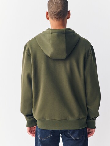 Next - Sudadera con cremallera en verde