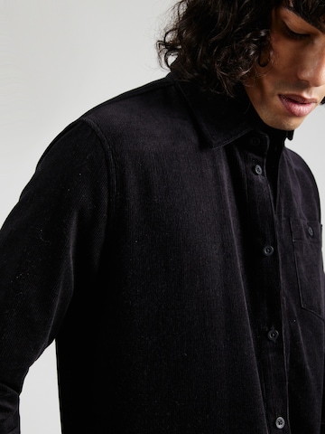 MELA Regular Fit Hemd 'Nimit' in Schwarz