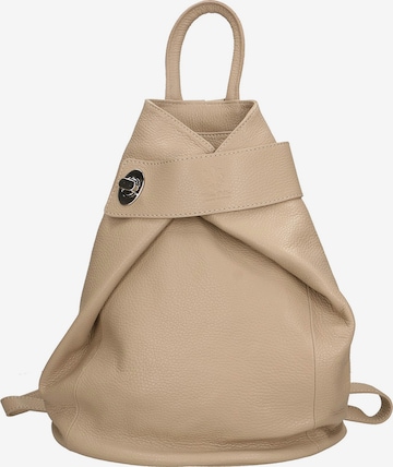 CHICCA BORSE Rucksack in Beige: Vorderseite