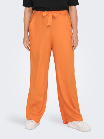 Wide Leg Pantalon ONLY Carmakoma en orange : devant