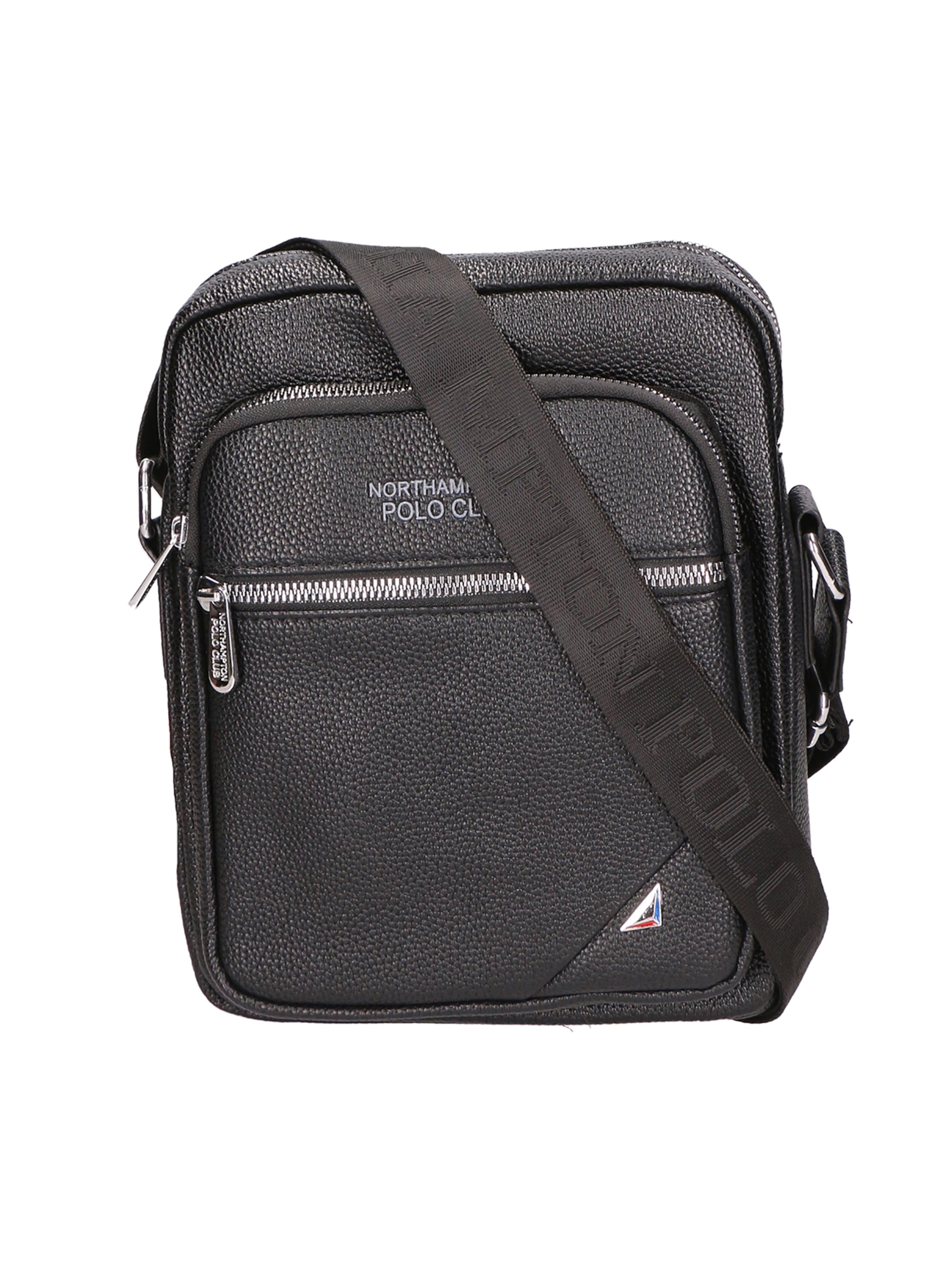 Northampton Polo Club Schoudertas in Zwart: voorkant