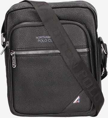 Northampton Polo Club Crossbody Bag in Black: front