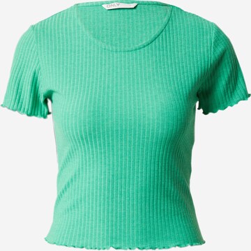 ONLY Tričko 'Emma' – zelená: přední strana