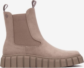 Refresh Chelsea Boots 'Beatles Donna - 173088' in Beige: front