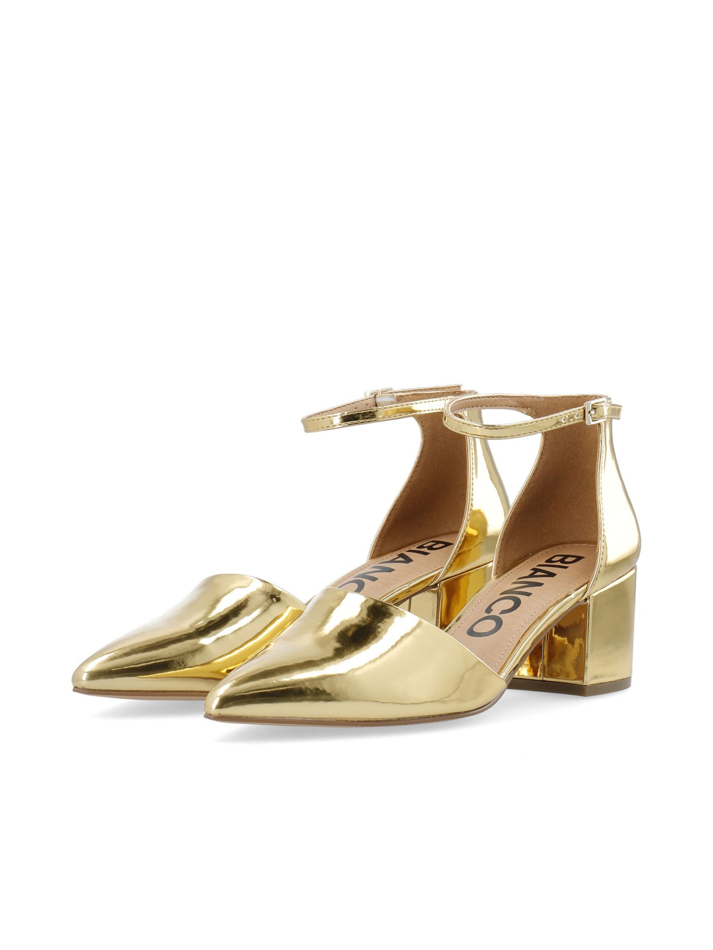 Bianco Pumps 'Devided' in Gold