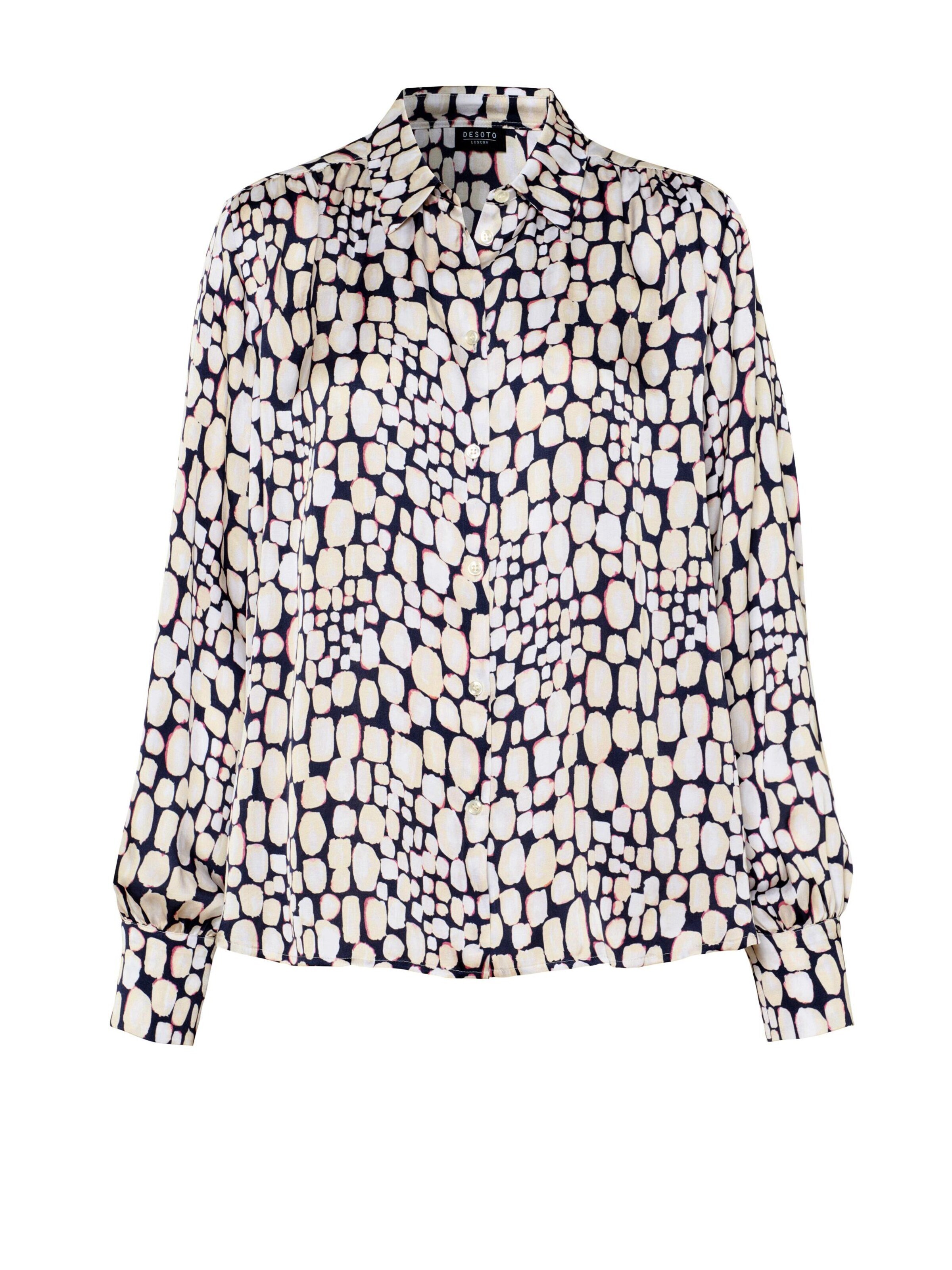 DESOTO Blouse 'LENA' in Blue: front