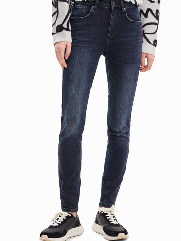 Coupe slim Jean Desigual en bleu : devant