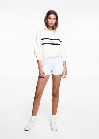 Sweat-shirt 'Barca' MANGO TEEN en blanc