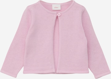 s.Oliver Knit Cardigan in Pink: front