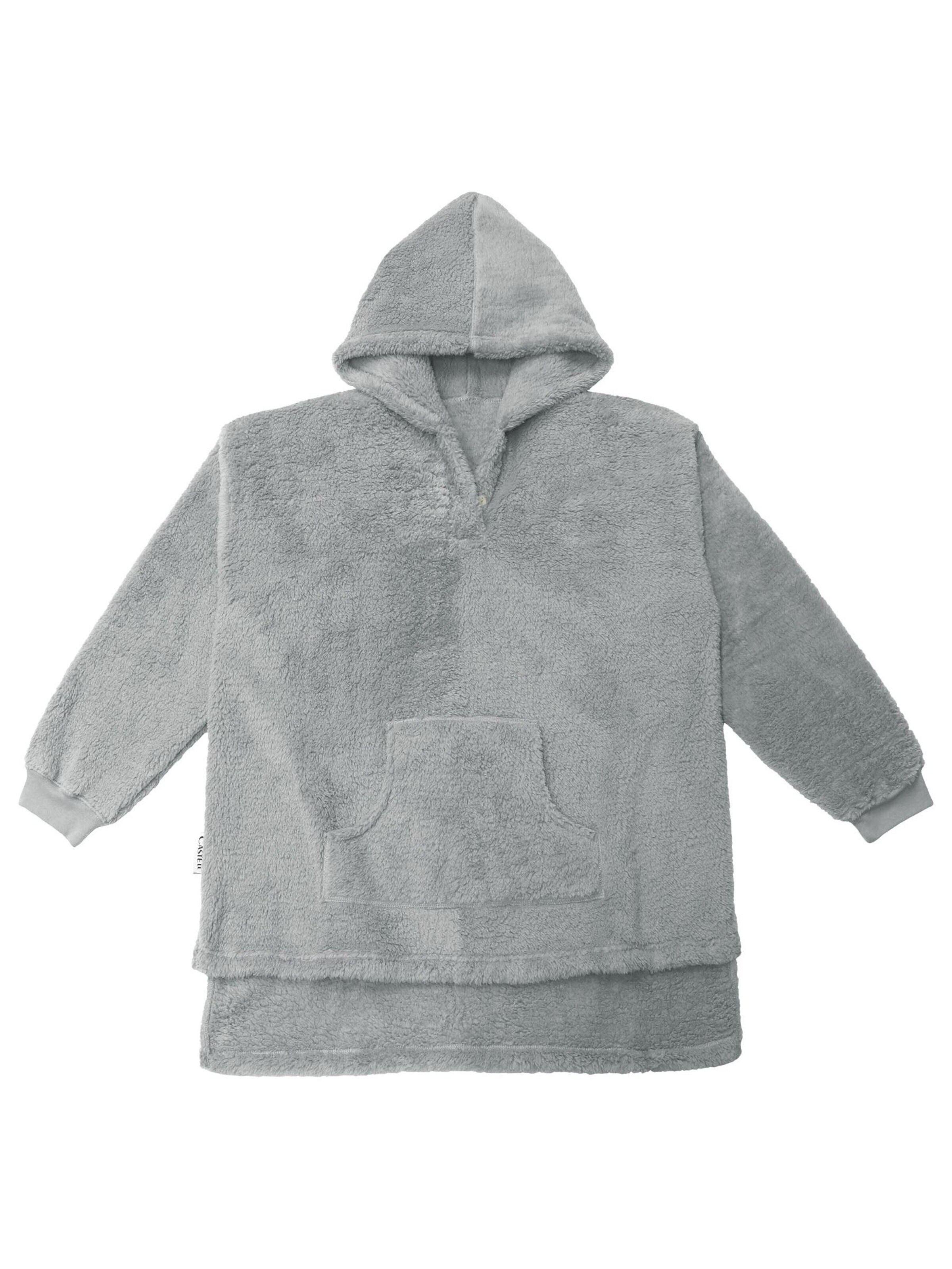 Traumhaft schlafen - Castell - Markenbettwäsche Oversized sweater 'Castell Polar Bear Hoodie (0230399)' in Silver: front