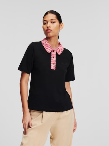 Tricou de la Karl Lagerfeld pe negru: față