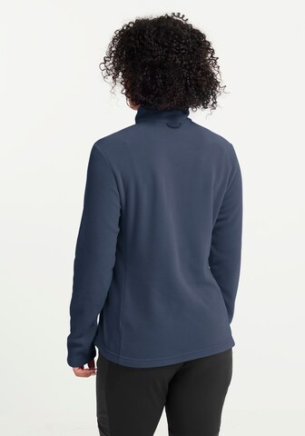 JACK WOLFSKIN Athletic Fleece Jacket in Blue