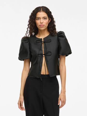 VILA Blouse 'VIShina' in Zwart: voorkant