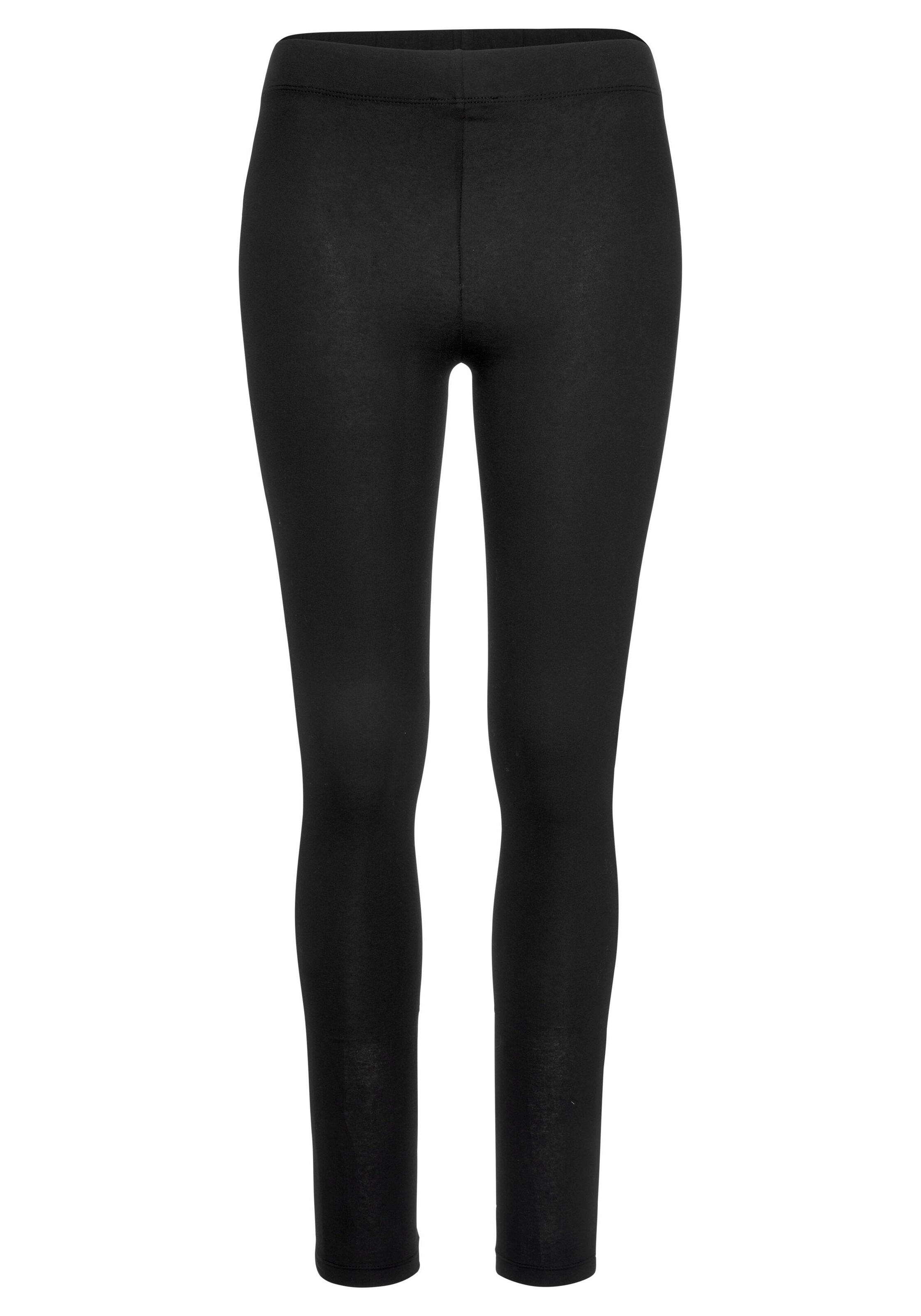 FLASHLIGHTS Skinny Leggings in Schwarz: Vorderseite